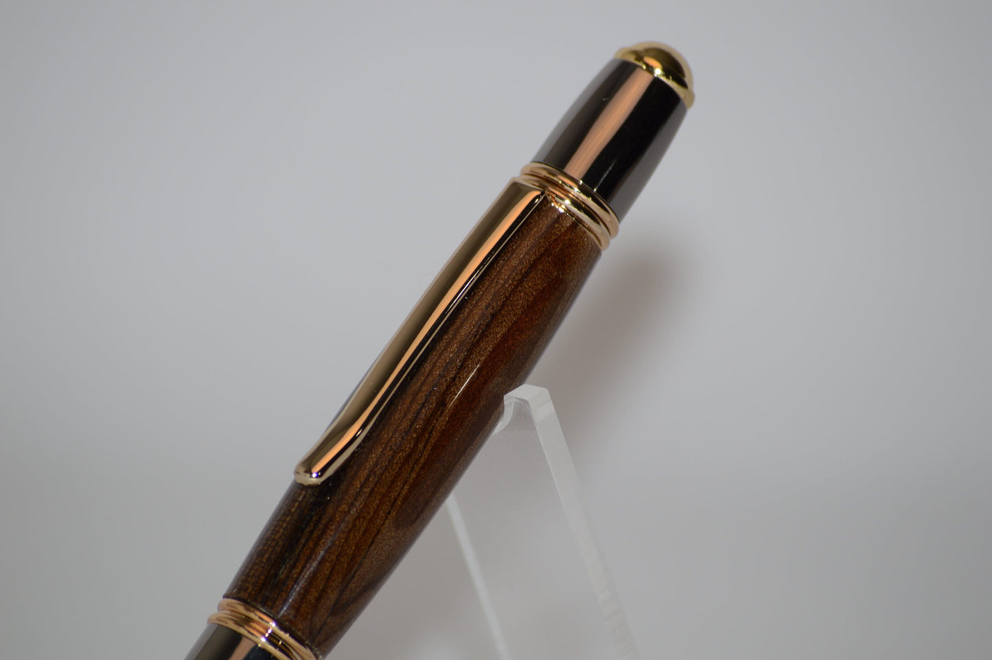 Handcrafted USS Iowa - Classic Gold and Gunmetal Twist Pen Made From Wood From the Battleship USS Iowa