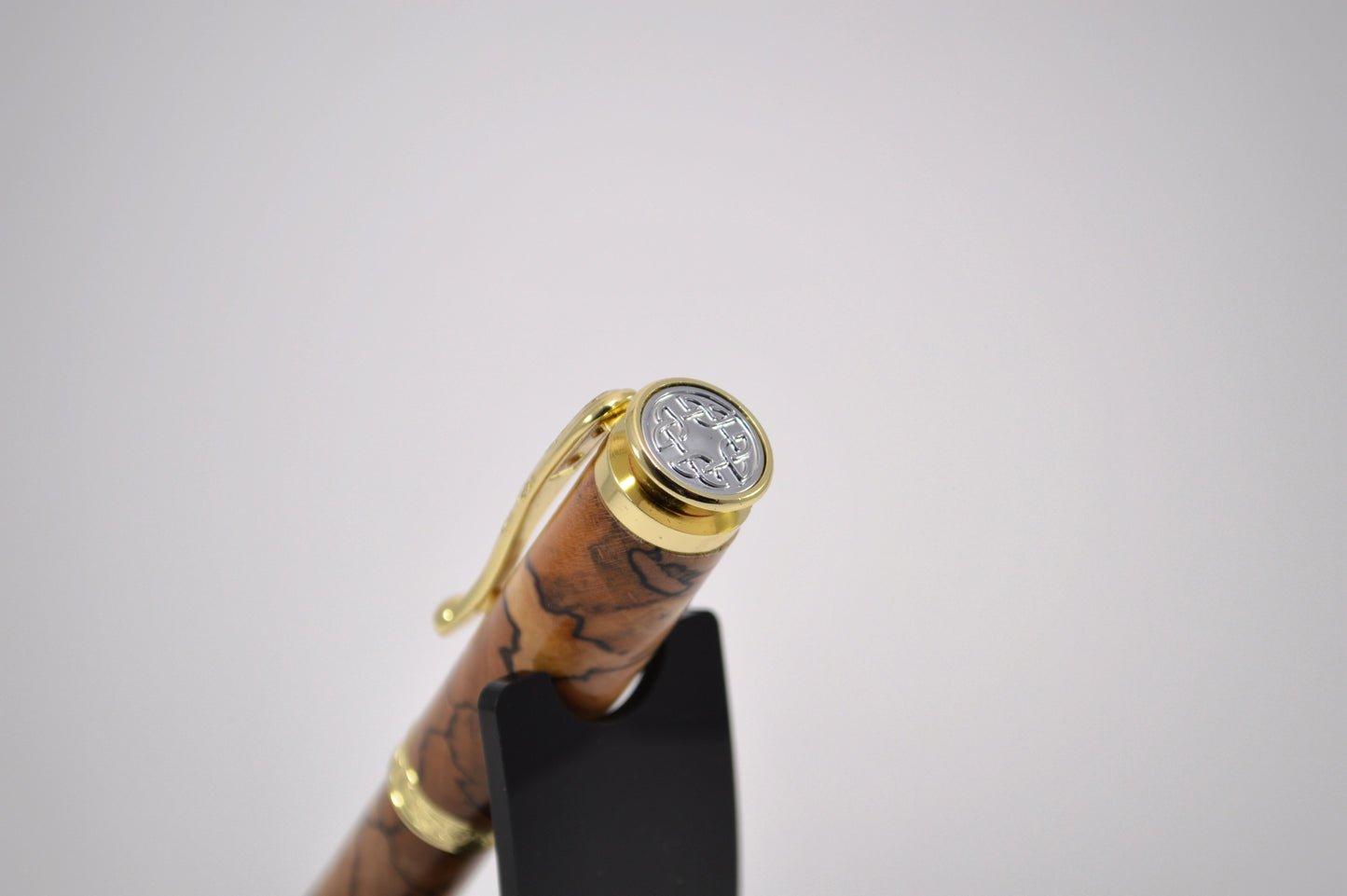 Handcrafted Rollerball Pen in Gold Finish Made From Spalted Maple