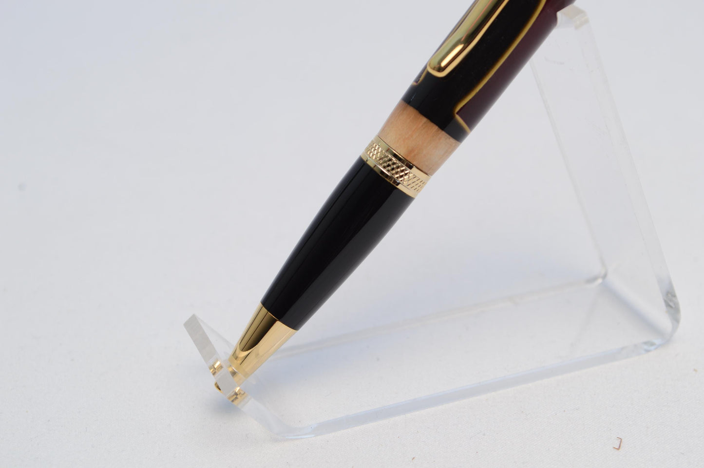 Handcrafted Pen Made With a Swatch From A Lebron James Game Used Jersey and Wood From Quicken Loans Arena Floor
