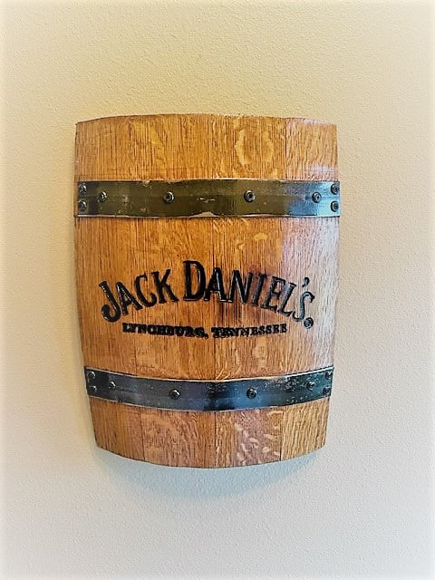 Whiskey Barrel Wall Hanging, Wall Art From A Used Oak Whiskey Barrel