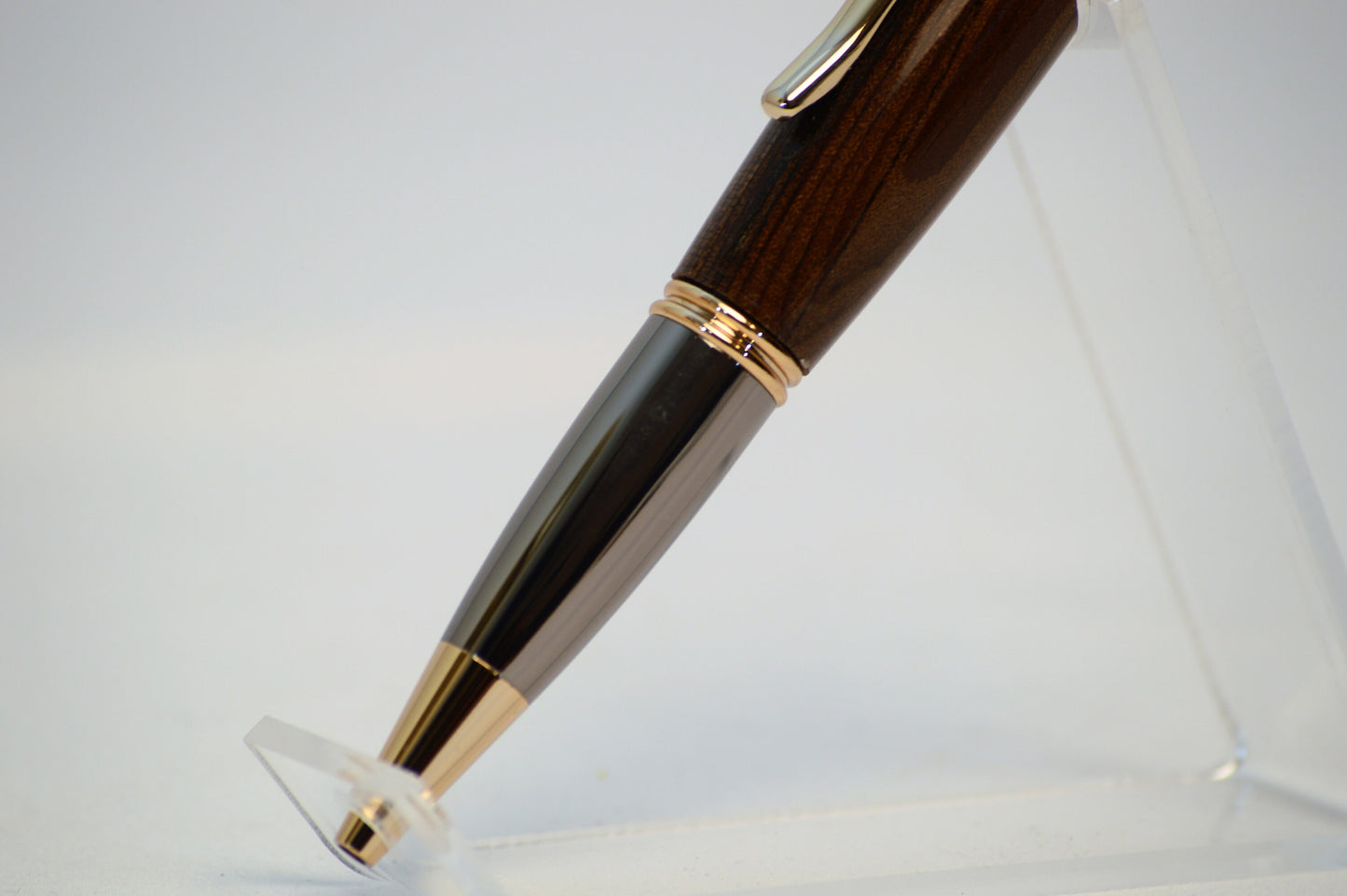 Handcrafted USS Missouri - Classic Gold and Gunmetal Twist Pen Made From Wood From the Battleship USS Missouri.