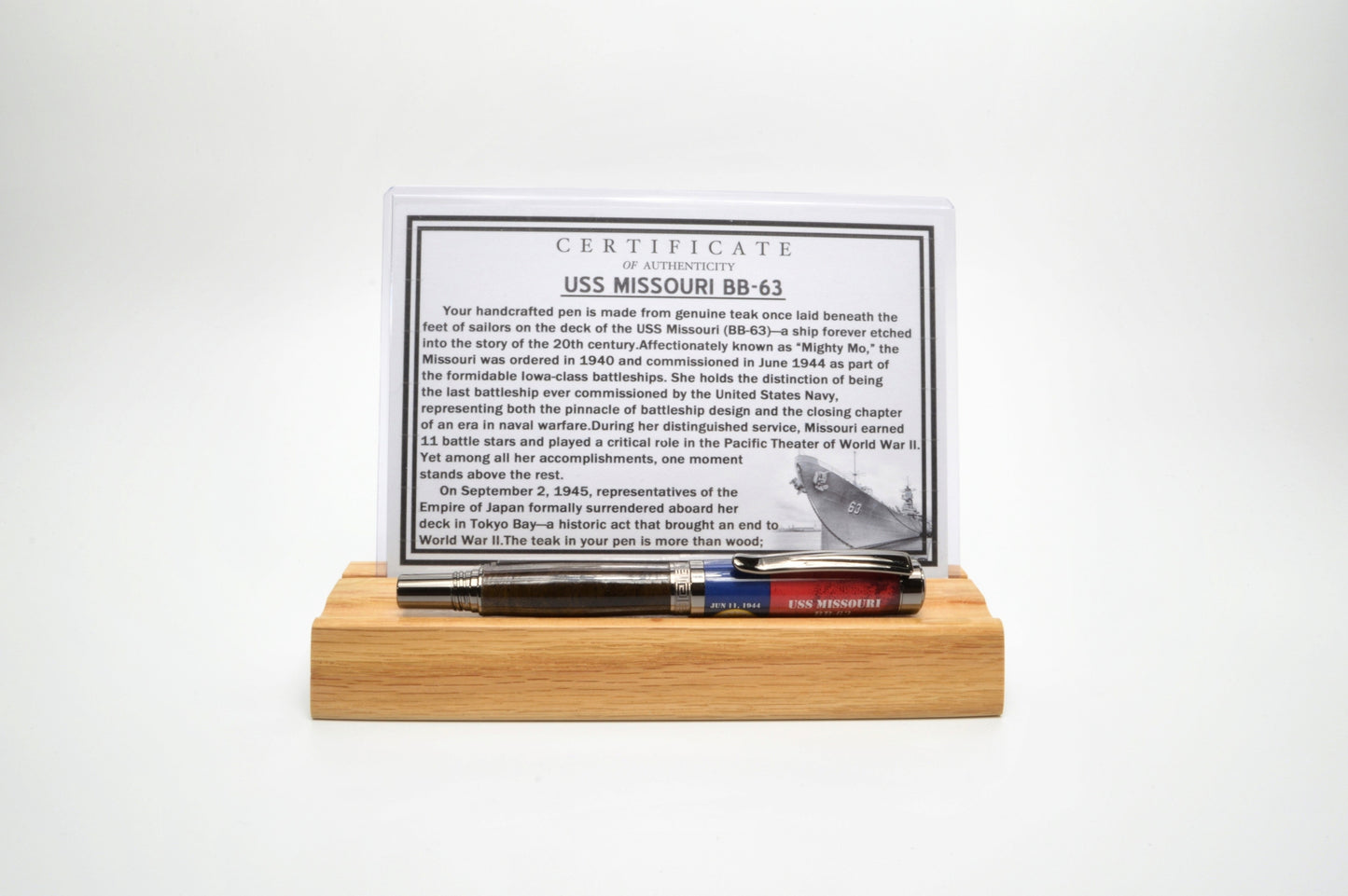 USS Missouri Battleship Rollerball Pen