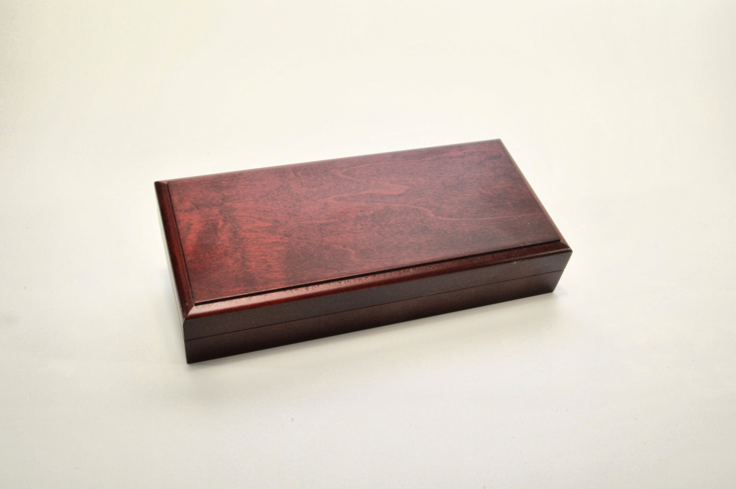 Handcrafted Rollerball Pen in Gold Finish – White, Gold & Black Acrylic Body with Wooden Display Case