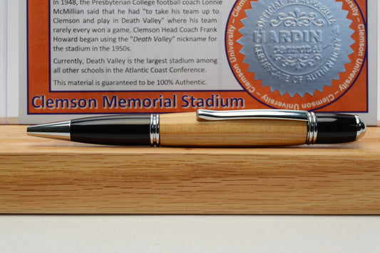 Handcrafted Pen Made From Clemson University Clemson Memorial Stadium Wooden Bleachers
