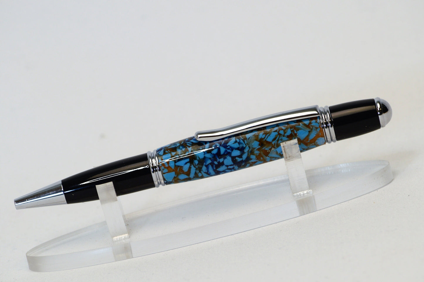 Handcrafted Twist Pen Made from Chicago Bears Soldier Field Plastic Stadium Seats