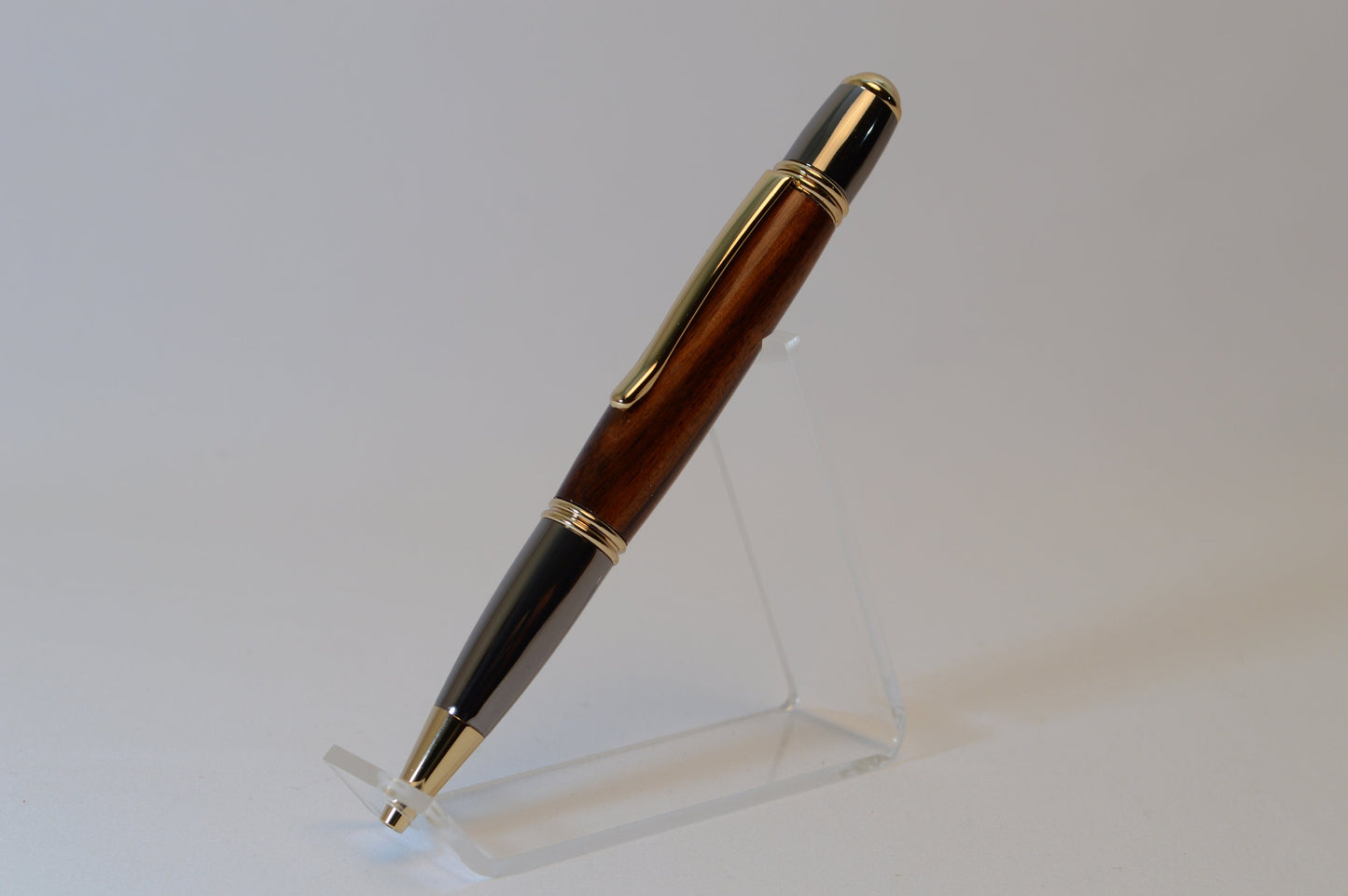 Sinai Desert Shittim (Acacia) Wood Twist Pen - Gold & Gunmetal Finish