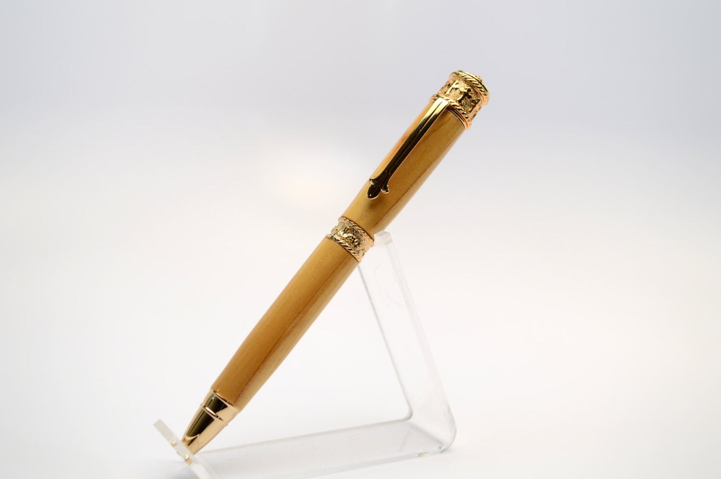 Faith, Hope, And Love Pen in Gold Finish Made With Lebanese Cedar From The Mediterranean