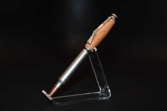 Whiskey Barrel Bullet Twist Pen in Antique Silver Finish