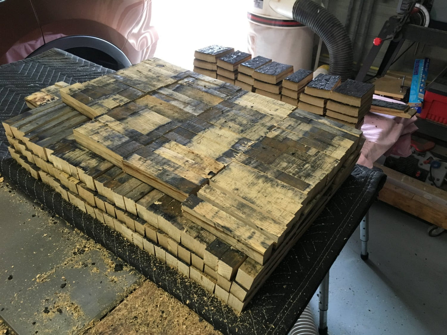 Whiskey Barrel Pen Blanks From A Used Oak Whiskey Barrel